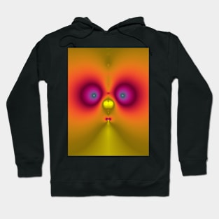 Cute fractal face five Hoodie